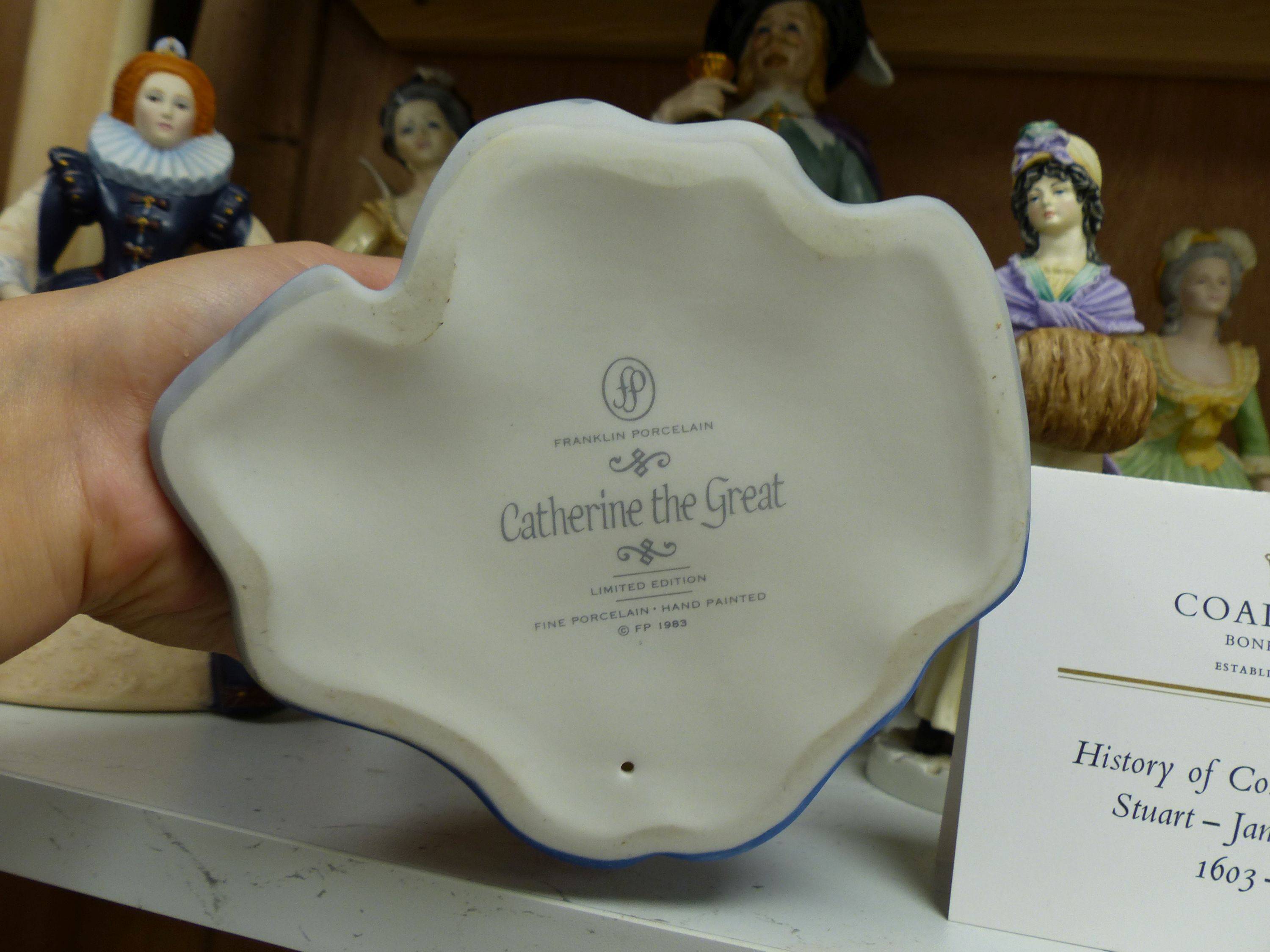 Ten various ceramic figurines by Coalport, Royal Worcester, Franklin Mint and others
